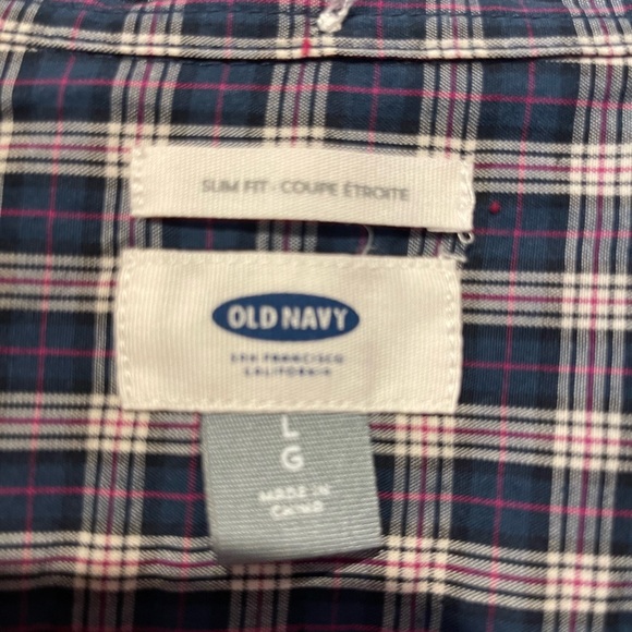 Old Navy Long Sleeve Button Down, Size Large - Picture 4 of 5